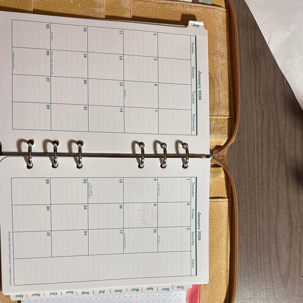 Furla Tan Ostrich-Embossed Planner - Picture 2 of 6